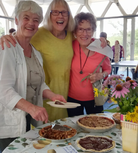 Pie baking contest. Happy eating